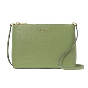 New Kate Spade Leila Crossbody Pebble Leather Cedar Stand
